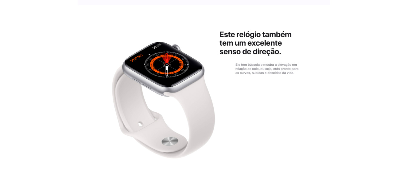  Apple Watch Series 5 Cellular + GPS 44mm Alumínio Cinza Espacial Pulseira Esportiva Preto e Fecho Clássico - MWWE2BZ/A 